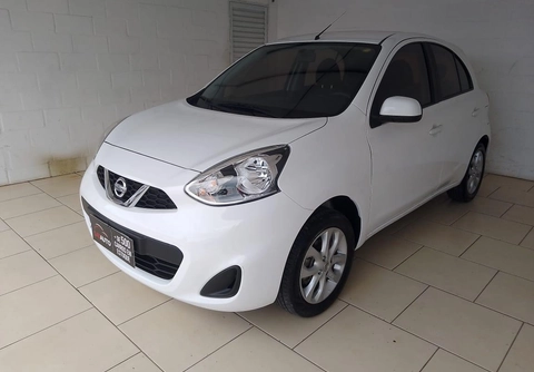 Nissan MARCH SV 1.0 12V Flex 5p 2020 Branco — foto 1 de 3