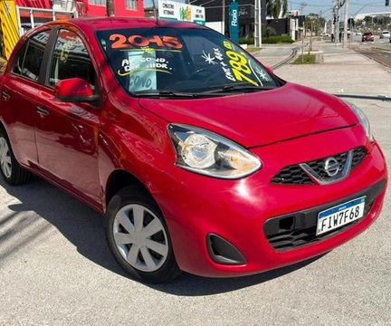 Nissan MARCH S 1.0 12V Flex 5p 2015 Vermelho — foto 1 de 3