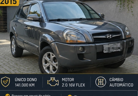 Hyundai Tucson 2.0 16V Flex Aut. 2015 Cinza — foto 1 de 3