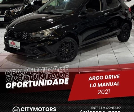 Fiat Argo DRIVE 1.0 6V Flex 2021 Preto — foto 1 de 3