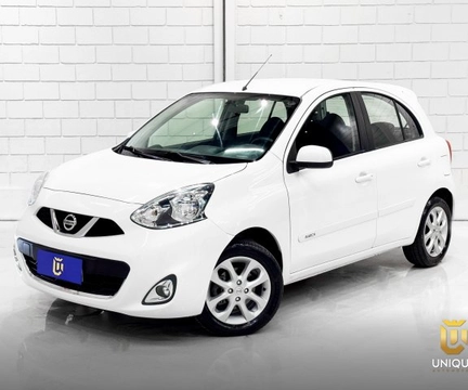 Nissan MARCH SV 1.0 12V Flex 5p 2015 Branco — foto 1 de 3