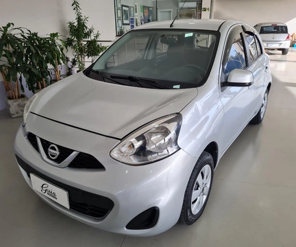 Nissan MARCH S 1.0 12V Flex 5p 2018 Prata — foto 1 de 3