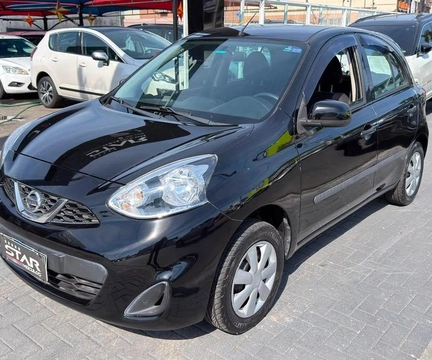 Nissan MARCH S 1.0 12V Flex 5p 2017 Preto — foto 1 de 3
