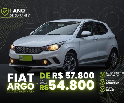 Fiat Argo DRIVE 1.0 6V Flex 2022 Branco — foto 1 de 3