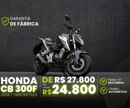 Honda CB 300F Twister Flex 2026 Cinza — foto 1 de 3