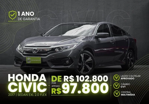 Honda Civic 2017 Cinza — foto 1 de 3