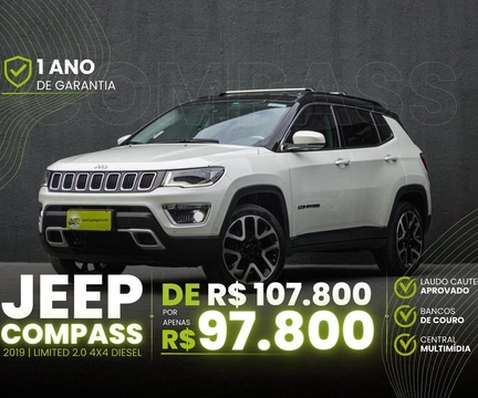 Jeep Compass 2019 Branco — foto 1 de 3