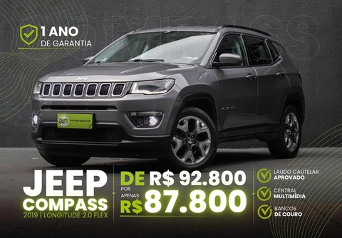 Jeep Compass 2019 Cinza — foto 1 de 3