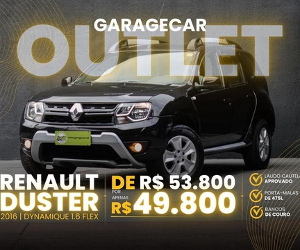 Renault Duster 1.6 Hi-Flex 16V Mec. 2016 Preto — foto 1 de 3