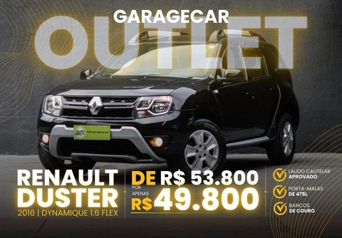 Renault Duster 1.6 Hi-Flex 16V Mec. 2016 Preto — foto 1 de 3
