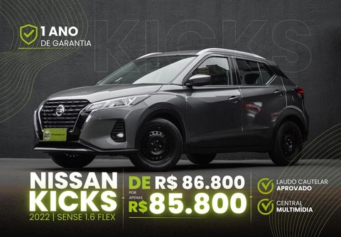 Nissan KICKS 2022 Cinza — foto 1 de 3