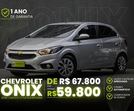 Chevrolet Onix 2018 Prata — foto 1 de 3