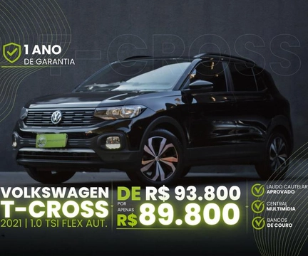 Volkswagen T-Cross 2021 Preto — foto 1 de 3