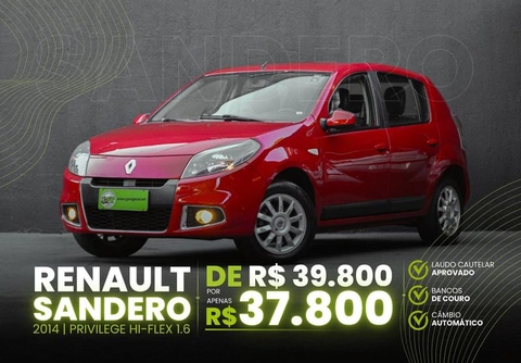 Renault Sandero 2014 Vermelho — foto 1 de 3