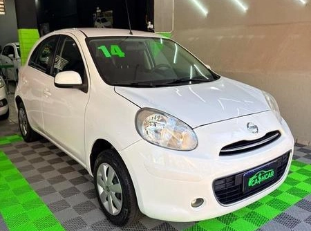 Nissan MARCH 1.0 16V Flex Fuel 5p 2014 Branco — foto 1 de 3