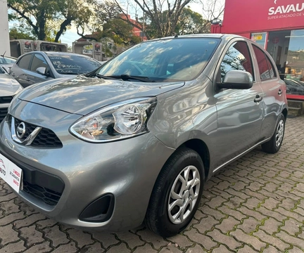 Nissan MARCH S 1.0 12V Flex 5p 2017 Cinza — foto 1 de 3