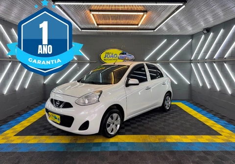 Nissan MARCH S 1.0 12V Flex 5p 2017 Branco — foto 1 de 3