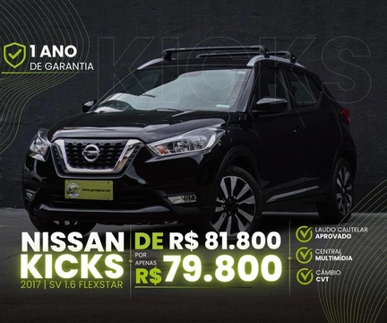Nissan KICKS 2017 Preto — foto 1 de 3