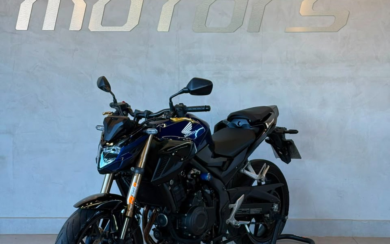 Honda CB 500F  na cor Azul em Ponta Grossa / PR - 3415535