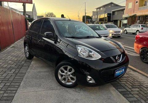 Nissan MARCH SV 1.0 12V Flex 5p 2016 Preto — foto 1 de 3