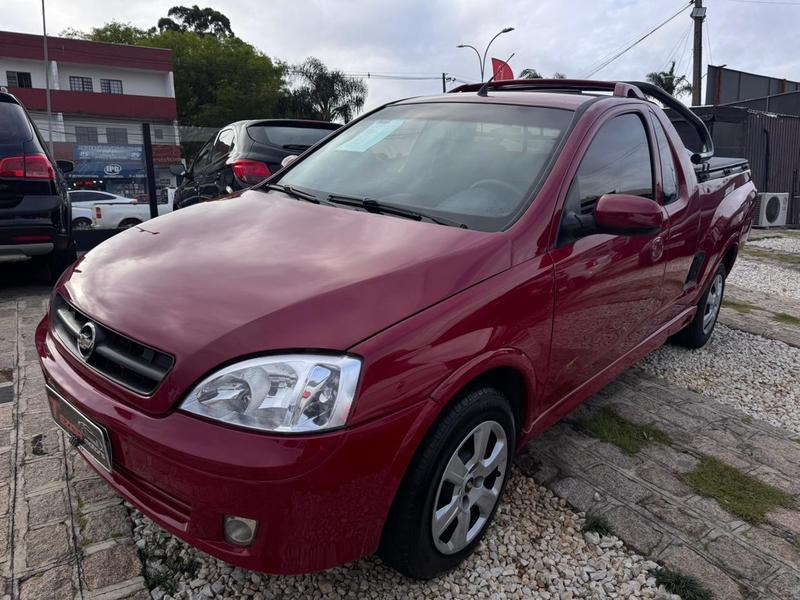 Chevrolet Montana Sport 1.8 MPFI FlexPower 8V na cor Vermelho em Pinhais / PR - 34985