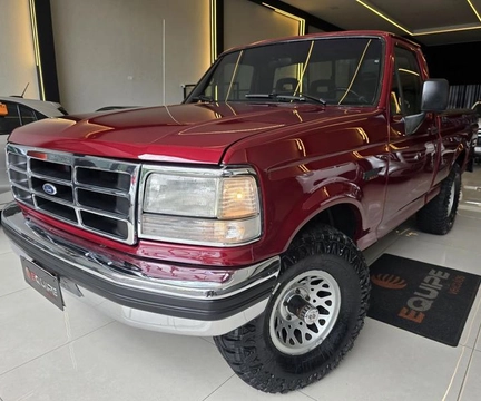 Ford F-1000 XLT 4x4 Diesel Turbo 1998 Vermelho — foto 1 de 3