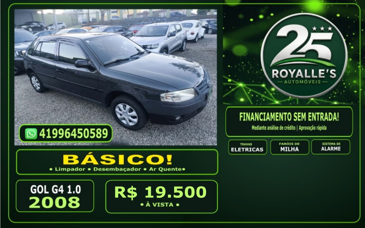 Volkswagen Gol 2008 Cinza — foto 1 de 3