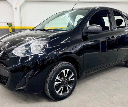 Nissan MARCH S 1.0 12V Flex 5p 2017 Preto — foto 1 de 3