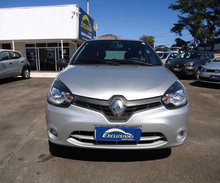 Renault Clio Hi-Flex 1.0 16V 3p 2015 Prata — foto 1 de 3