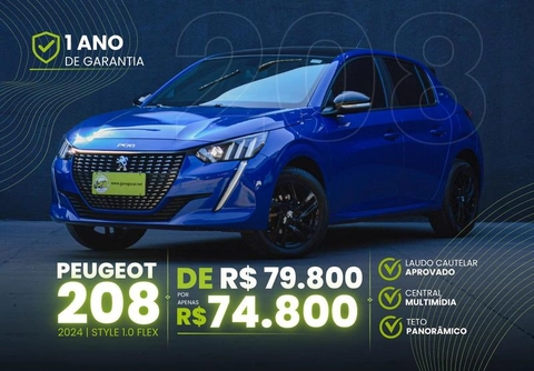 Peugeot 208 2024 Azul — foto 1 de 3