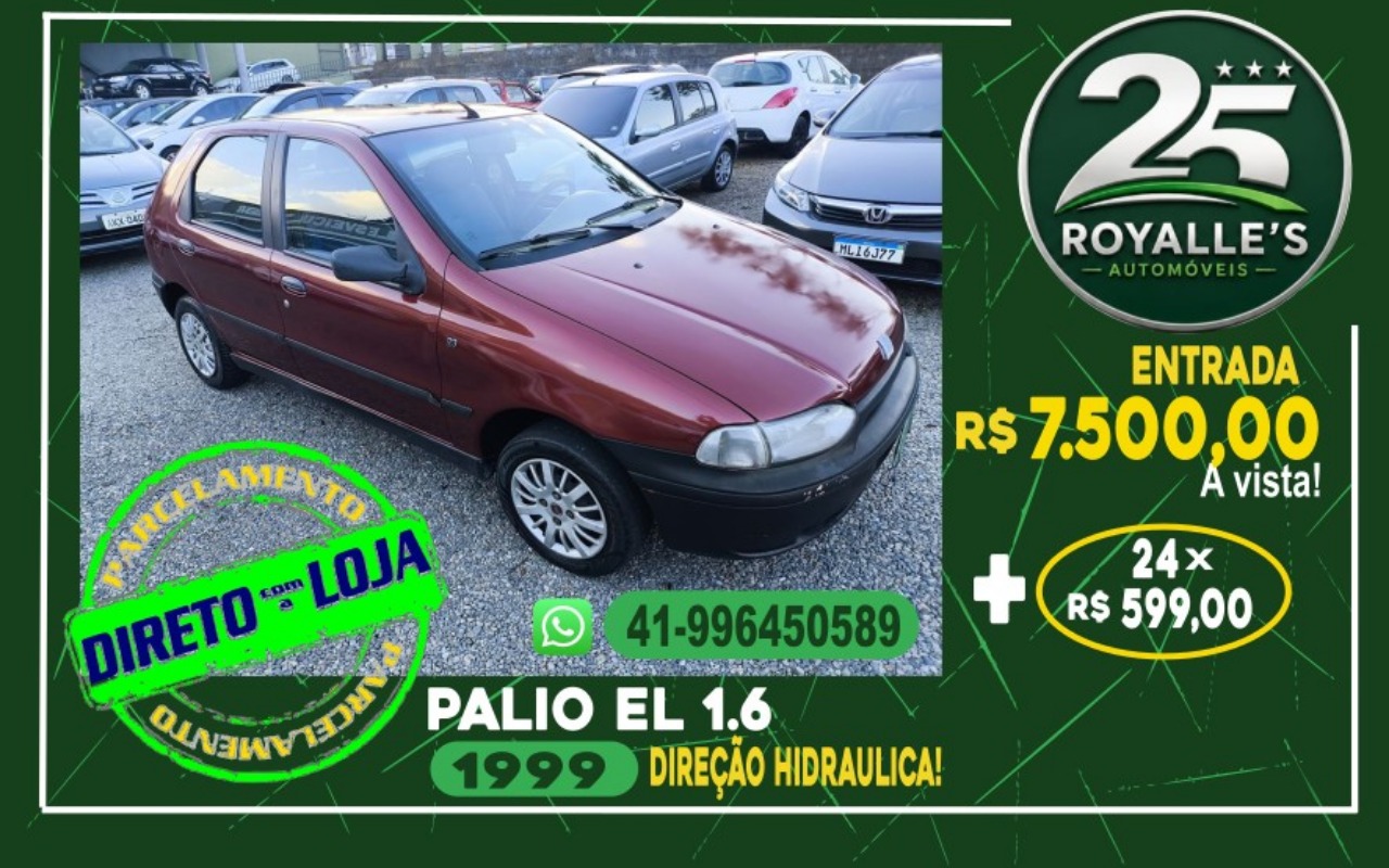 Fiat Palio EL 1.6 spi 2p e 4p 1999 Vermelho — foto 1 de 3