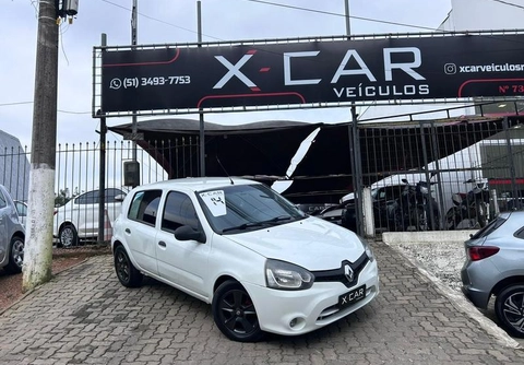 Renault Clio Hi-Flex 1.0 16V 3p 2014 Branco — foto 1 de 3