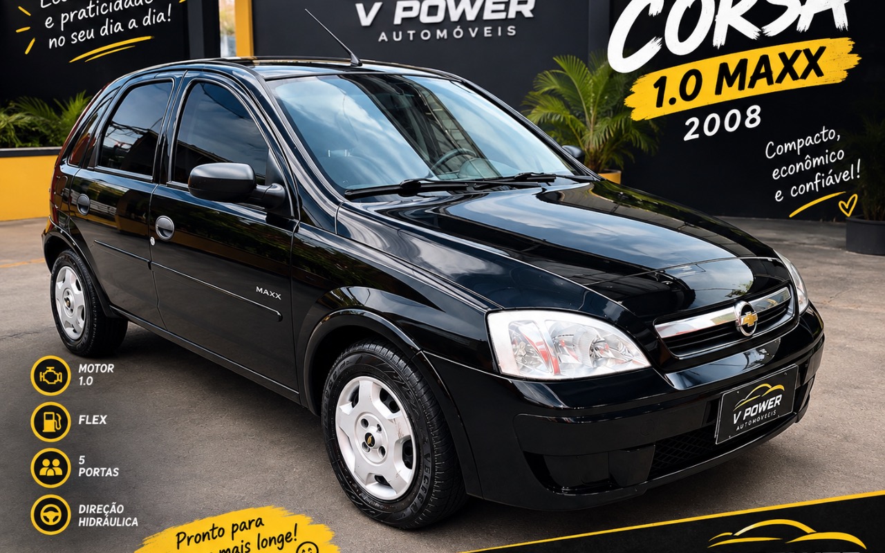 Chevrolet Corsa 2008 Preto — foto 1 de 3