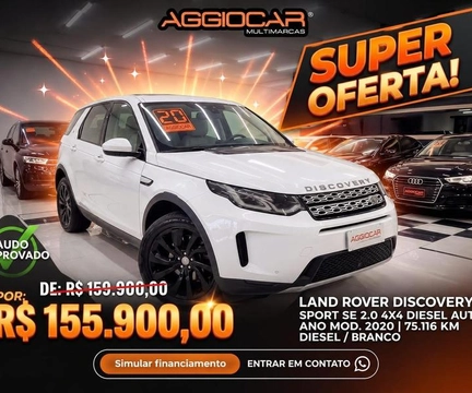 Land Rover Discovery Sport SE 2.0 4x4 Dies Aut. 2020 Branco — foto 1 de 3