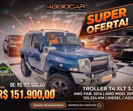 Troller T-4 2015 Azul — foto 1 de 3