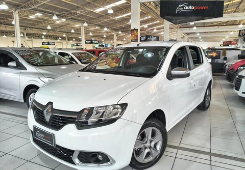 Renault Sandero vibe Flex 1.0 12V 5p 2017 Branco — foto 1 de 3