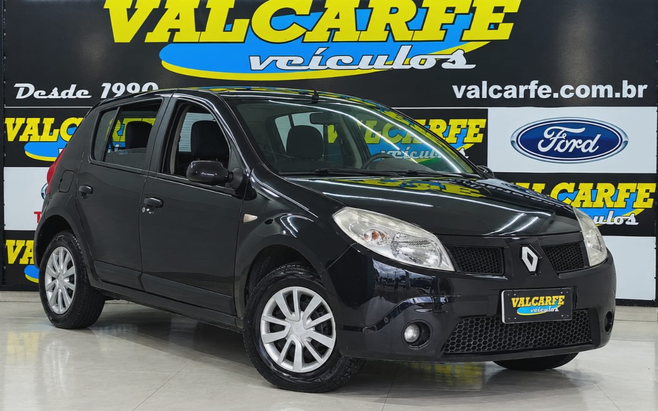 Renault Sandero 2009 Preto — foto 1 de 3