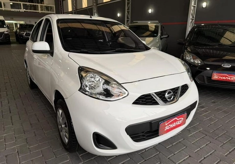 Nissan MARCH S 1.0 12V Flex 5p 2016 Branco — foto 1 de 3