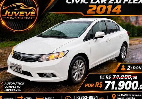 Honda Civic 2014 Branco — foto 1 de 3