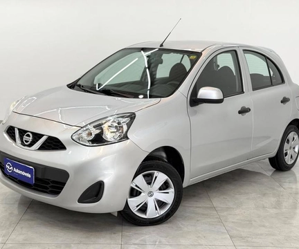 Nissan MARCH S 1.0 12V Flex 5p 2017 Prata — foto 1 de 3