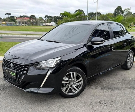 Peugeot 208 2022 Preto — foto 1 de 3