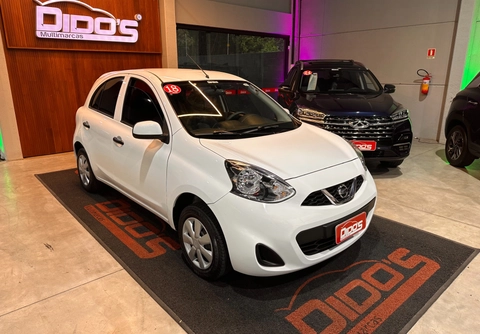 Nissan MARCH S 1.0 12V Flex 5p 2018 Branco — foto 1 de 3