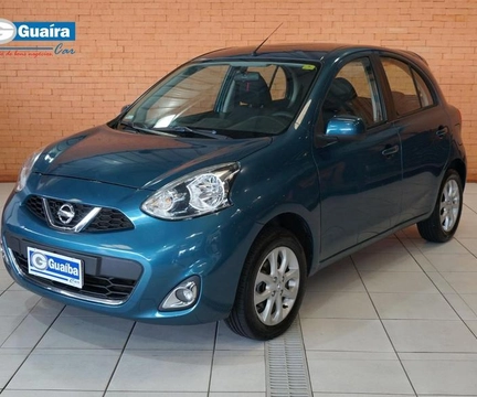 Nissan MARCH SV 1.6 16V Flex Fuel 2015 Azul — foto 1 de 3
