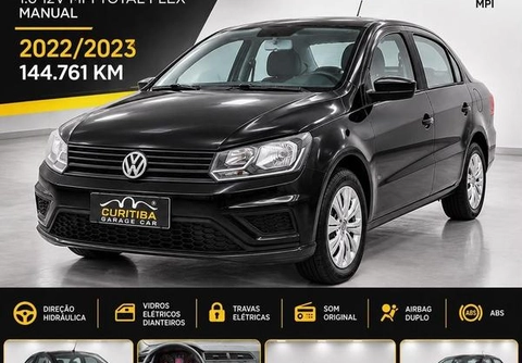 Volkswagen Voyage 1.0 Flex 12V 4p 2023 Preto — foto 1 de 3