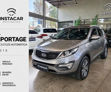 Kia Sportage LX 2.0 16V 142cv 5p 2016 Prata — foto 1 de 3