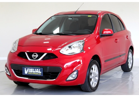 Nissan MARCH SV 1.6 16V Flex Fuel 2015 Vermelho — foto 1 de 3