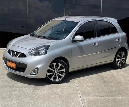 Nissan MARCH 1.0 16V Flex Fuel 5p 2016 Prata — foto 1 de 3