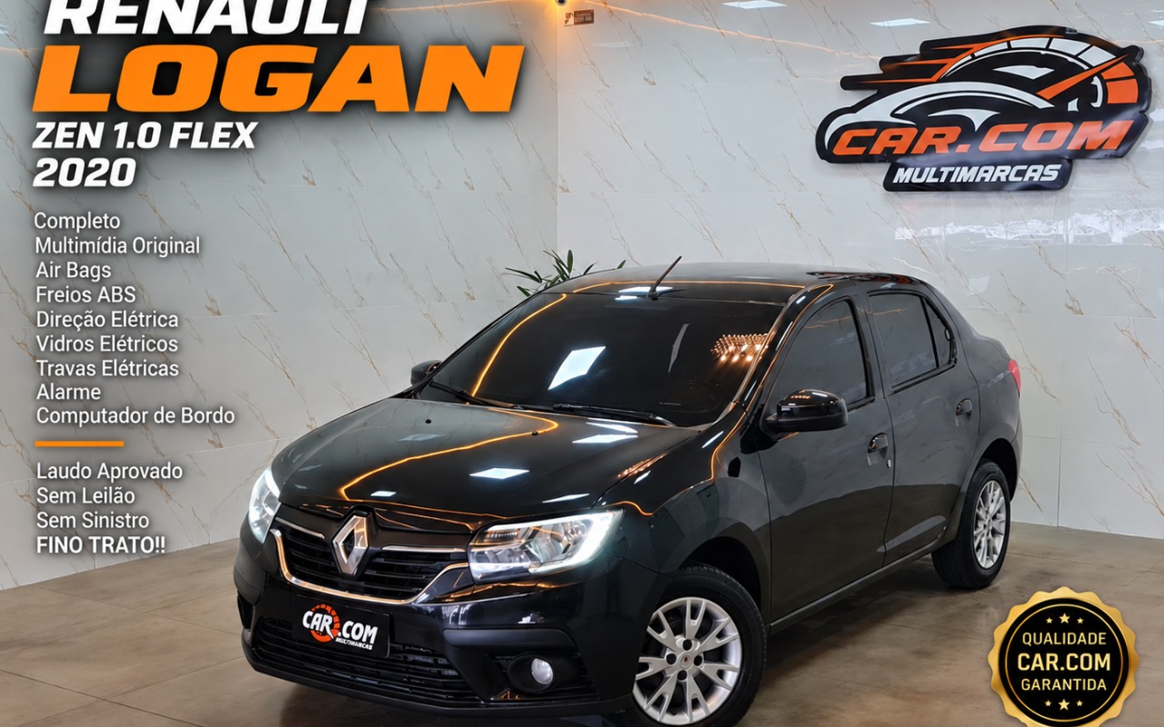 Renault Logan 2020 Preto — foto 1 de 3