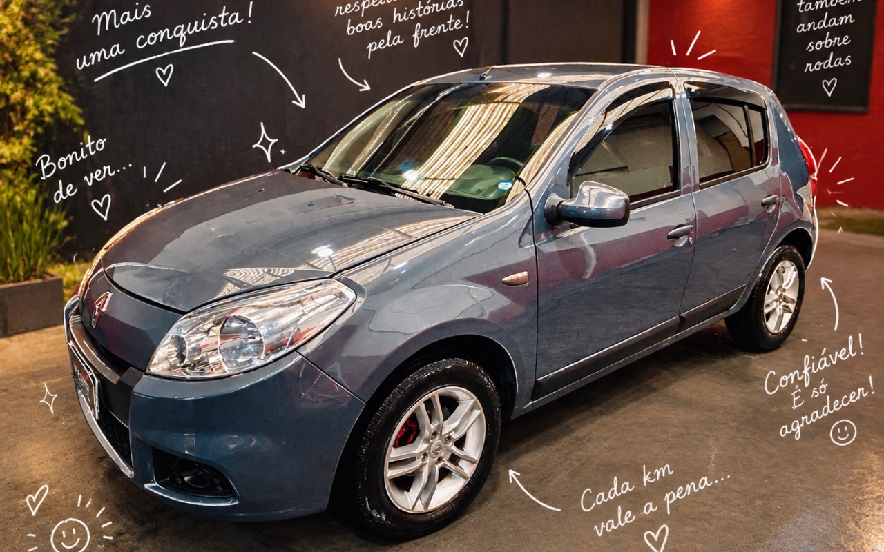 Renault Sandero 2012 Cinza — foto 1 de 3