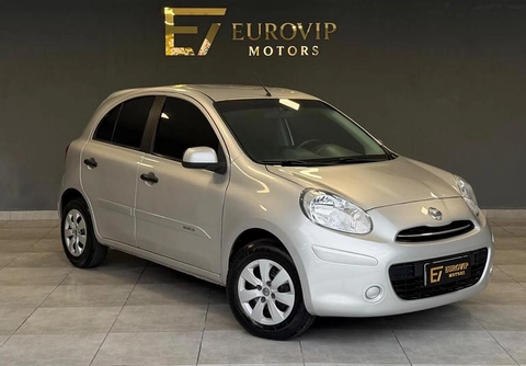 Nissan MARCH S 1.0 12V Flex 5p 2013 Prata — foto 1 de 3